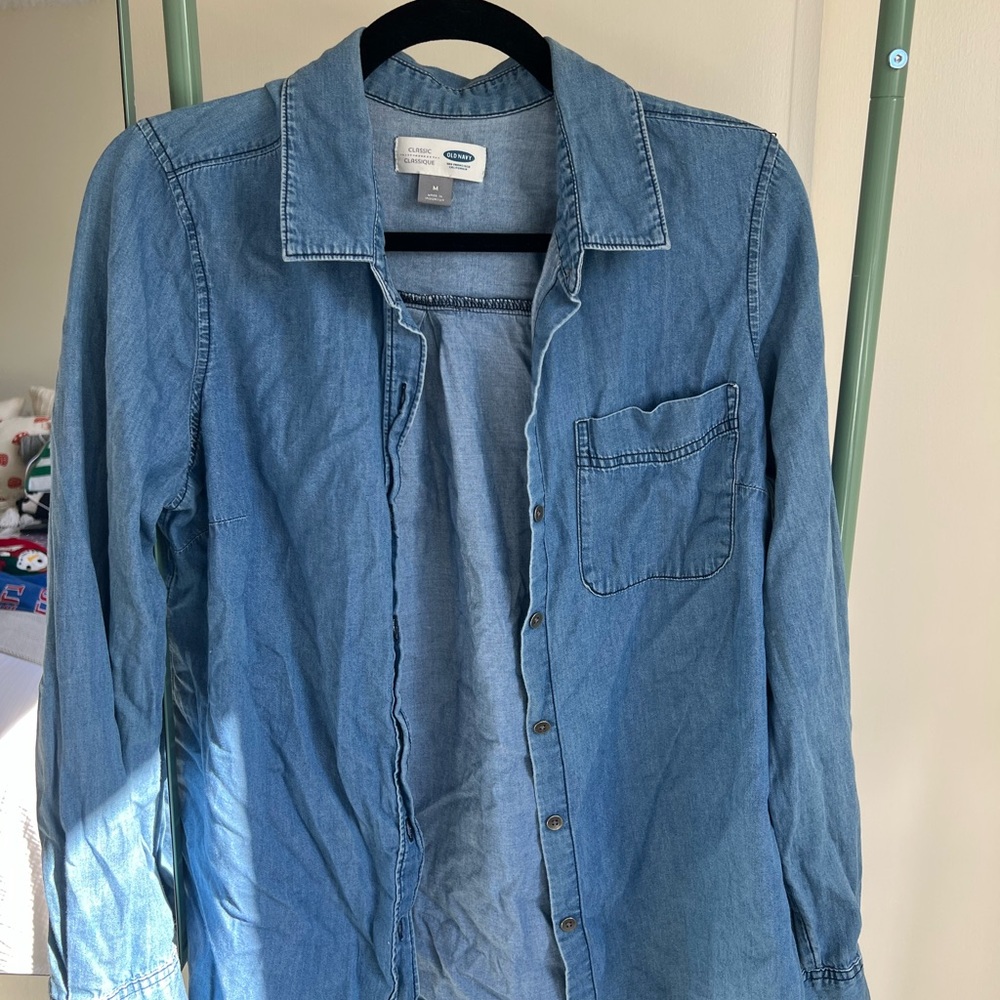 Old Navy Men's Light Blue Casual Shirt